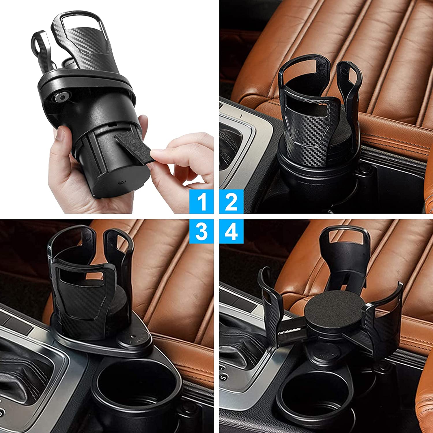 7623 Cup Holder, Seat Cup Holder Suitable for 20oz Water Bottles 2 in 1 Cup Holder Universal Vehicle Seat Bottle Mount with Set of Sponge Cushion for Vehicle 7623 Cup Holder, Seat Cup Holder Suitable for 20oz Water Bottles 2 in 1 Cup Holder Universal Vehicle Seat Bottle Mount with Set of Sponge Cushion for Vehicle